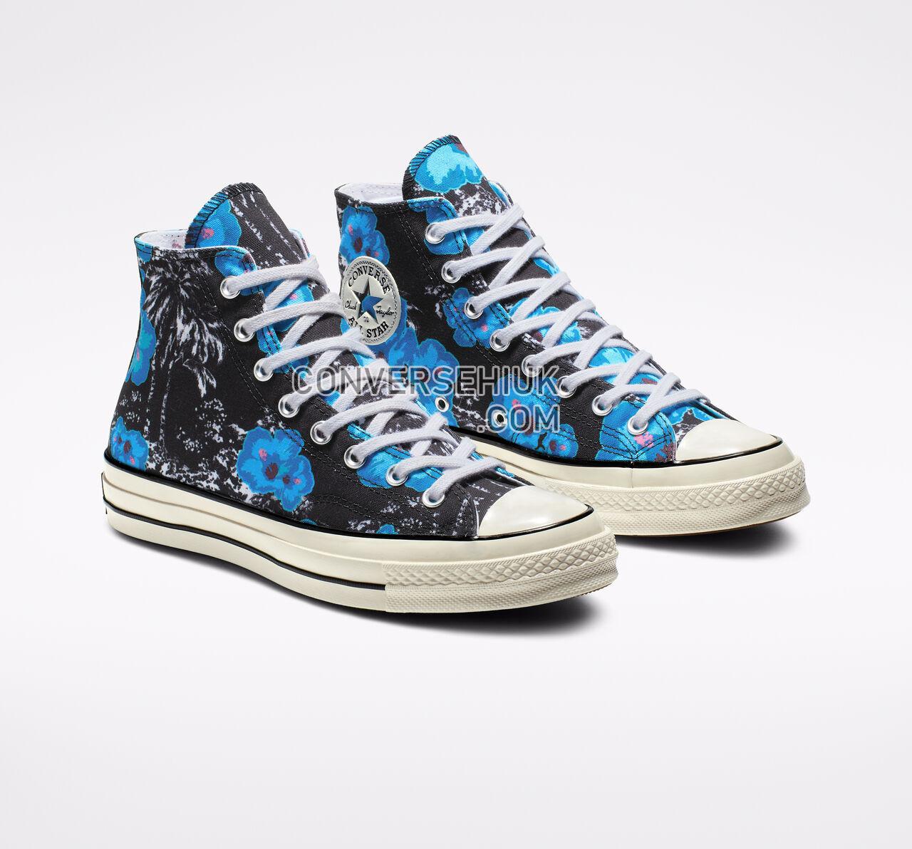 Converse Chuck 70 Paradise Floral High Top Black/Gnarly Blue/Racer Pink 164077C Shoes