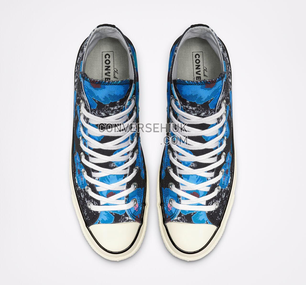 Converse Chuck 70 Paradise Floral High Top Black/Gnarly Blue/Racer Pink 164077C Shoes