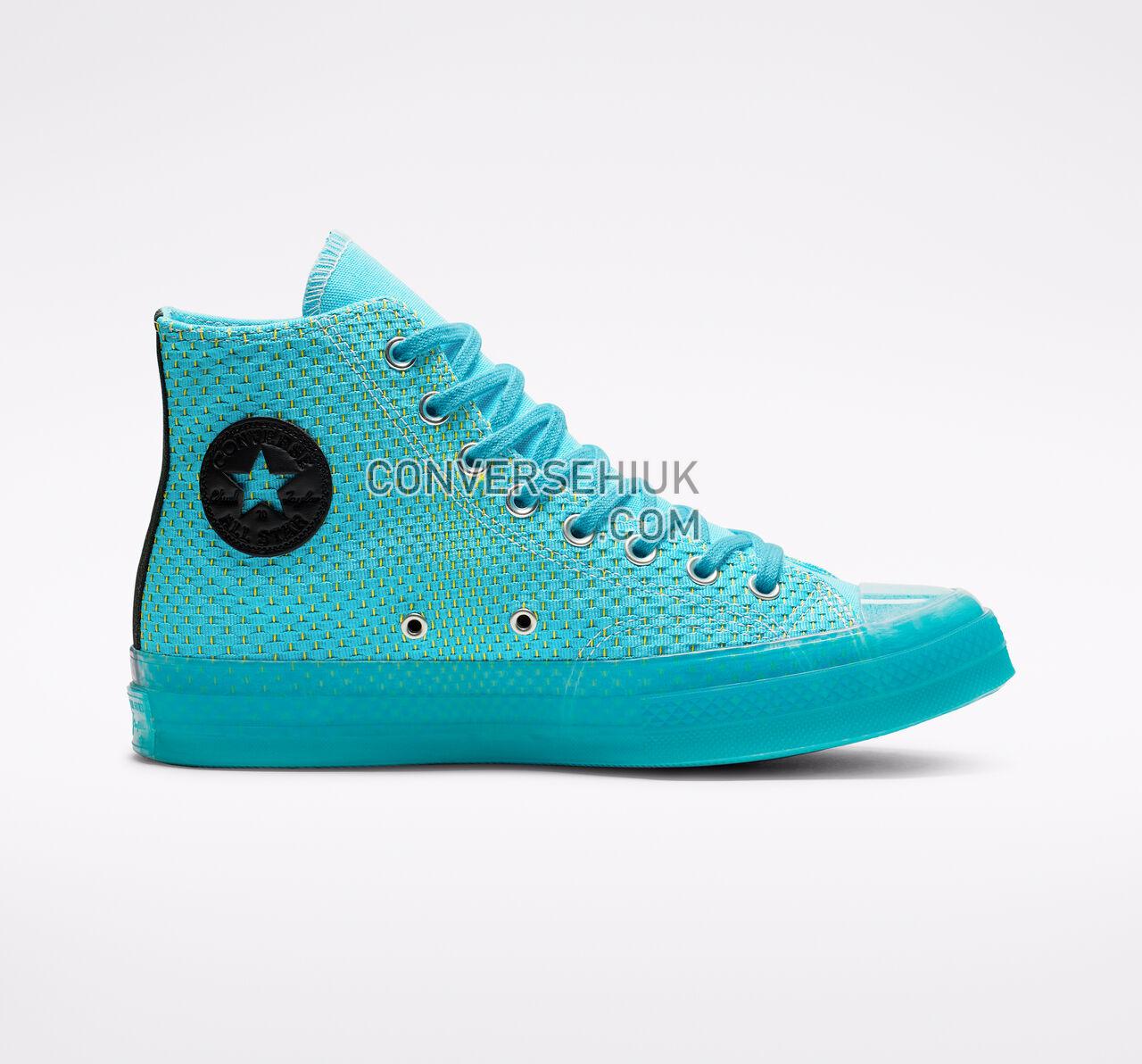 Converse Chuck 70 Neon Wave High Top Gnarley Blue/Bold Lime 164082C Shoes