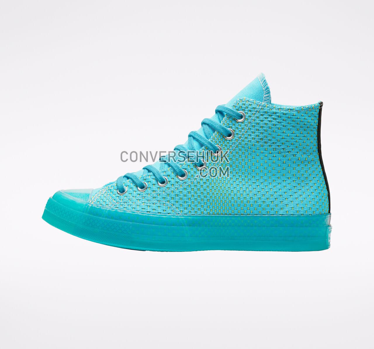 Converse Chuck 70 Neon Wave High Top Gnarley Blue/Bold Lime 164082C Shoes