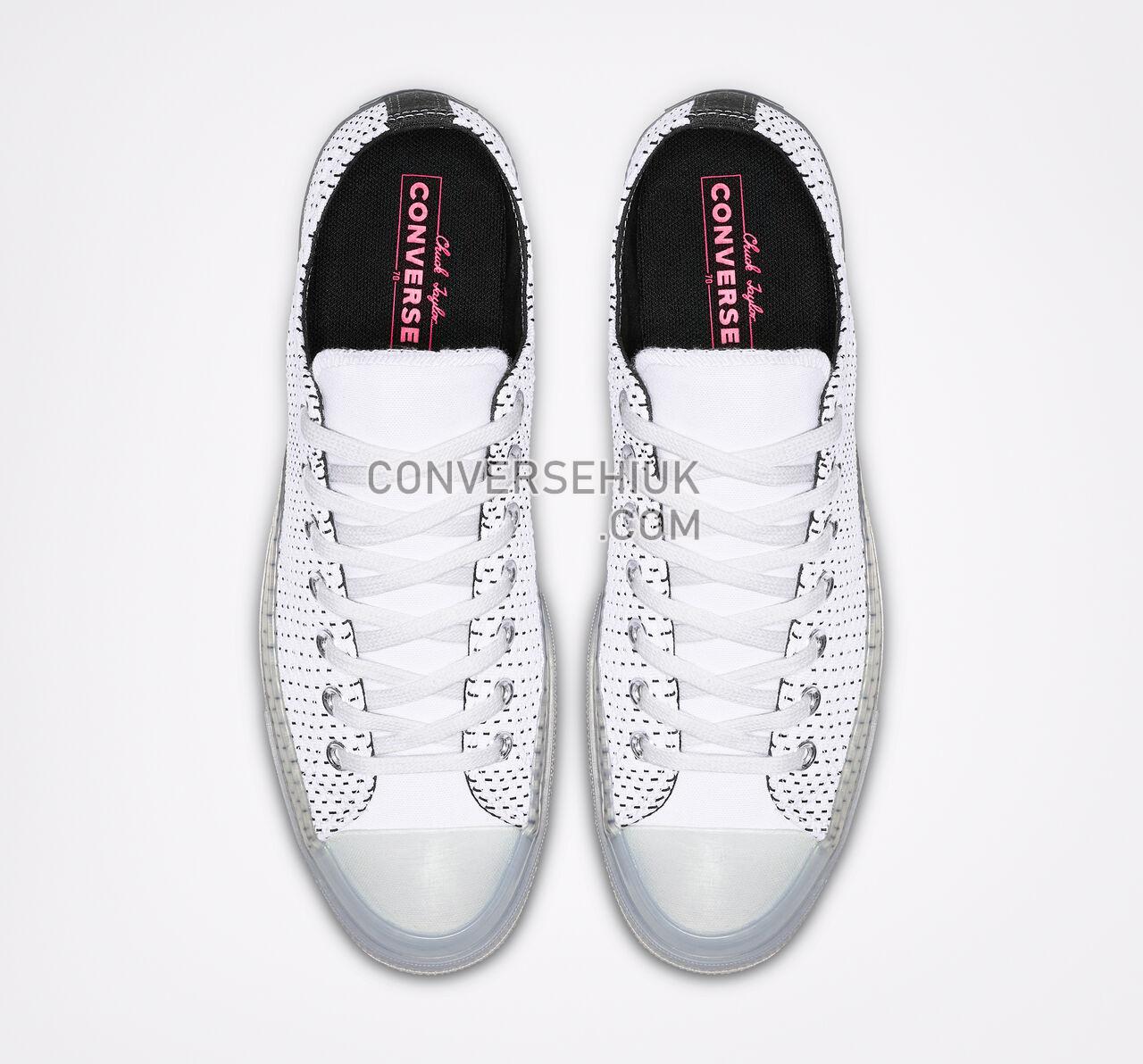 Converse Chuck 70 Neon Wave Low Top White/Black/Clear 164085C Shoes