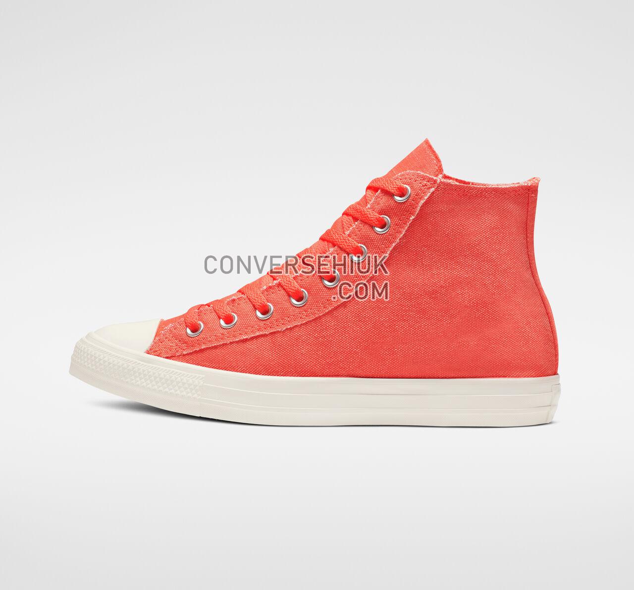 Converse Chuck Taylor All Star Washed Out High Top Turf Orange/Egret/Egret 164097F Shoes