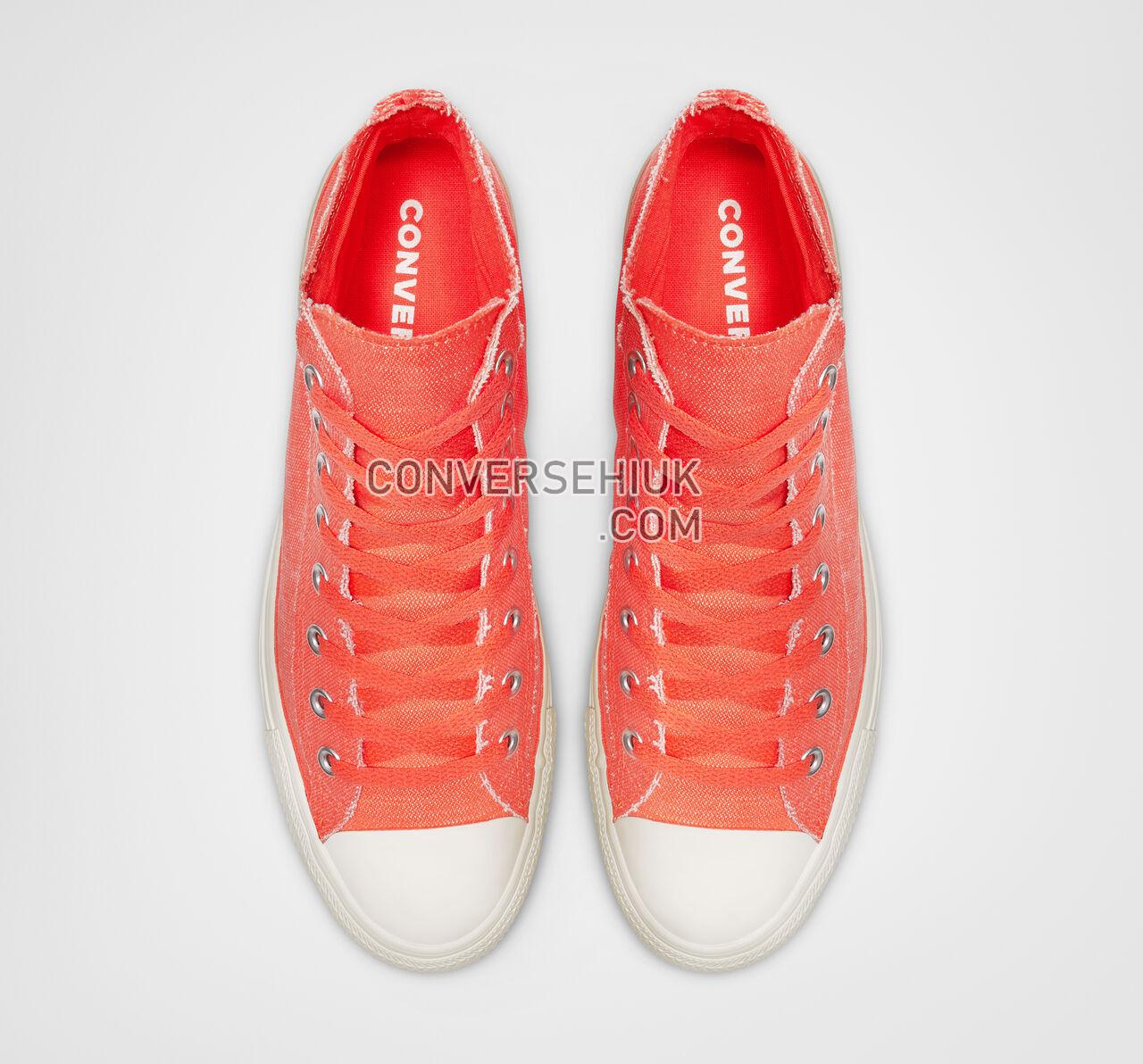 Converse Chuck Taylor All Star Washed Out High Top Turf Orange/Egret/Egret 164097F Shoes