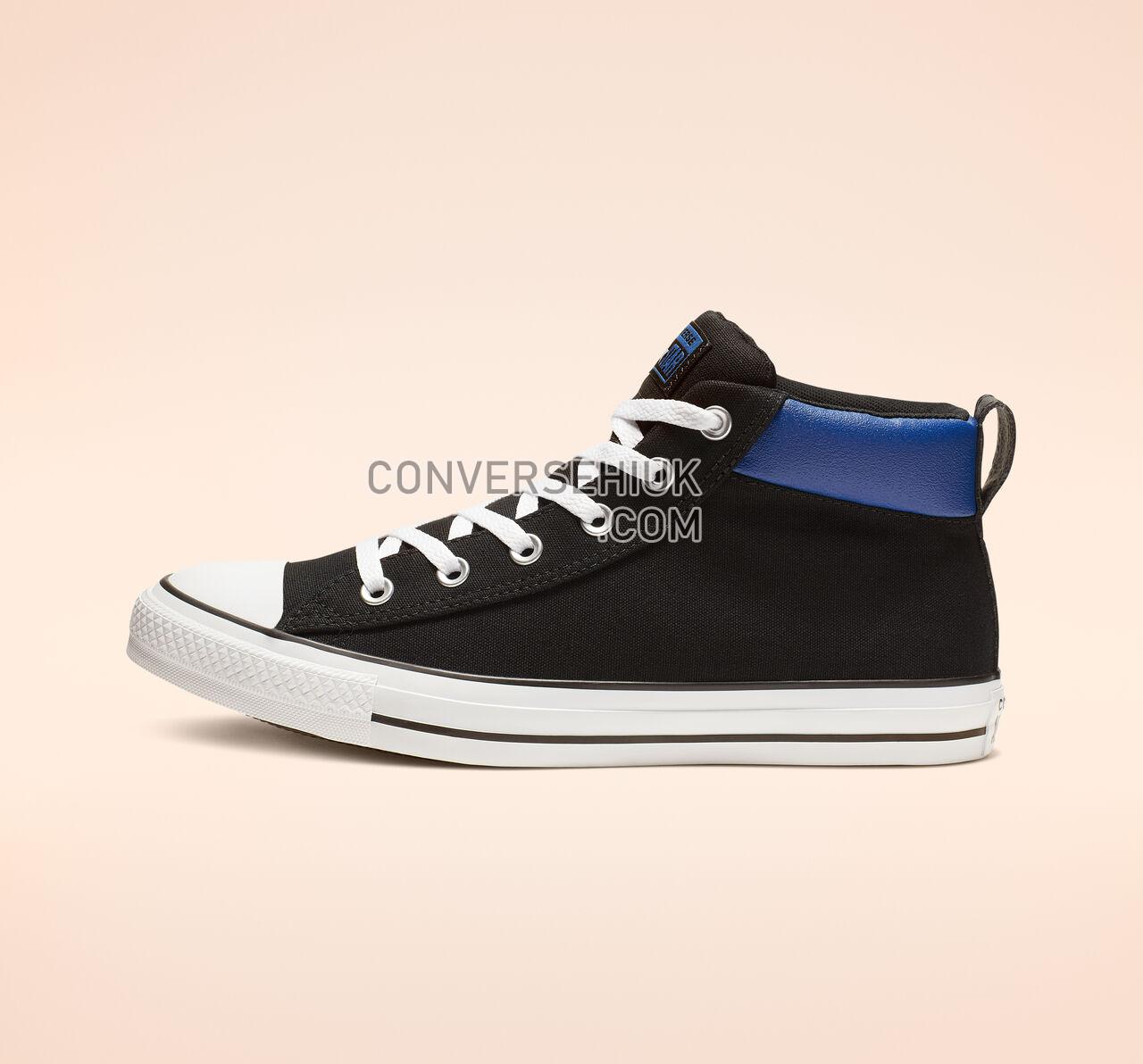 Converse Chuck Taylor All Star Street Mid Black/White/Blue 164887F Shoes