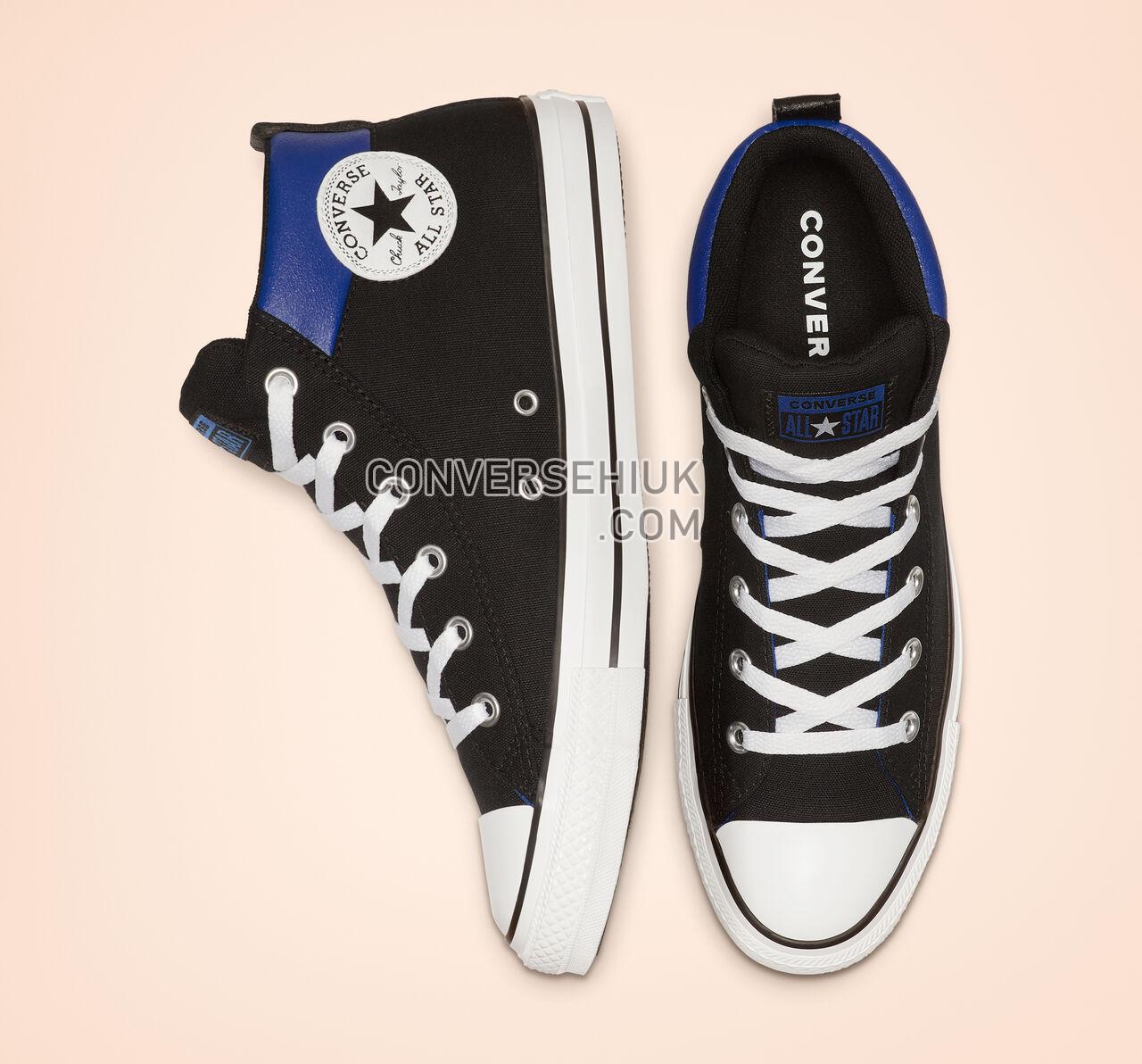 Converse Chuck Taylor All Star Street Mid Black/White/Blue 164887F Shoes