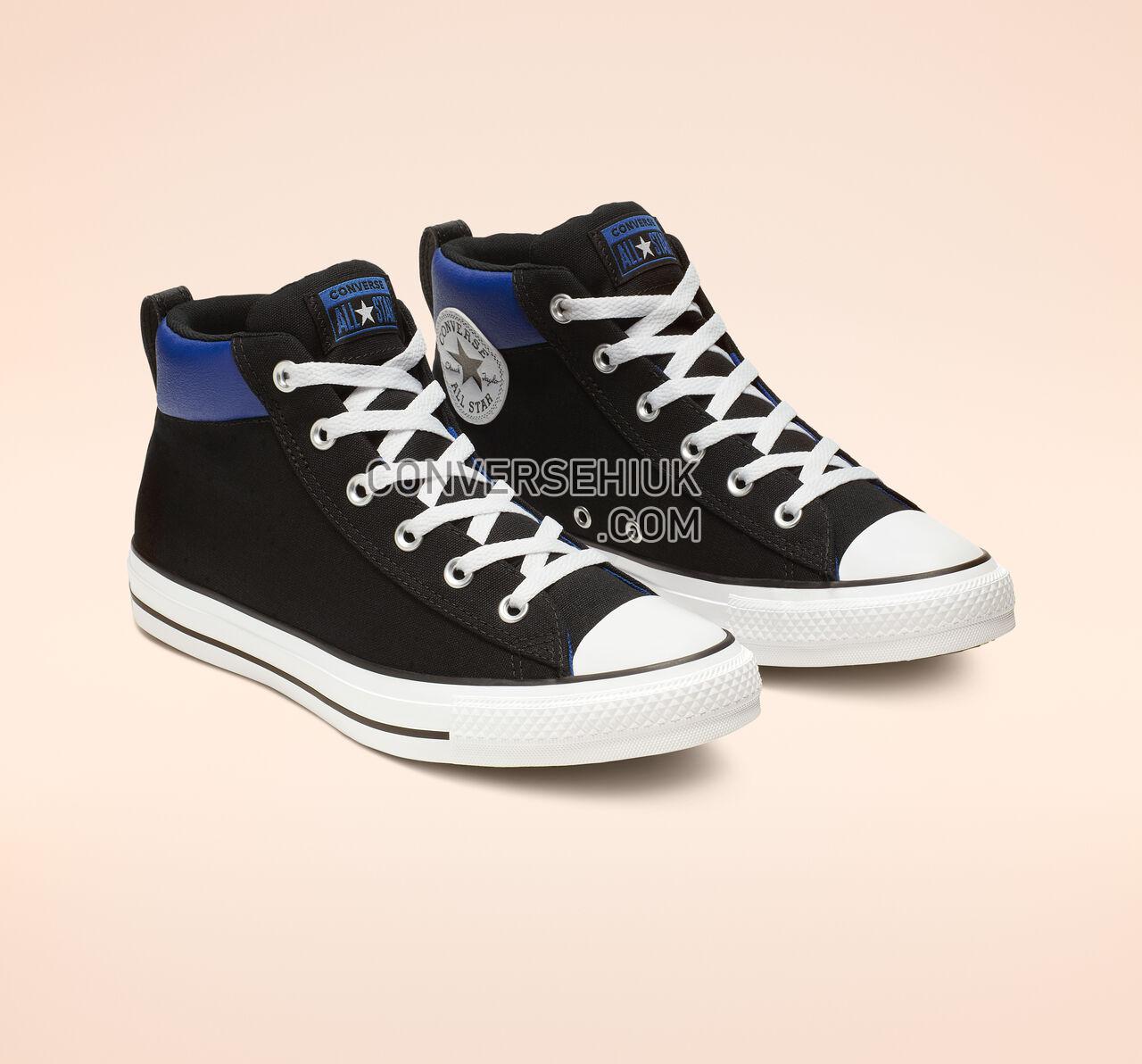 Converse Chuck Taylor All Star Street Mid Black/White/Blue 164887F Shoes