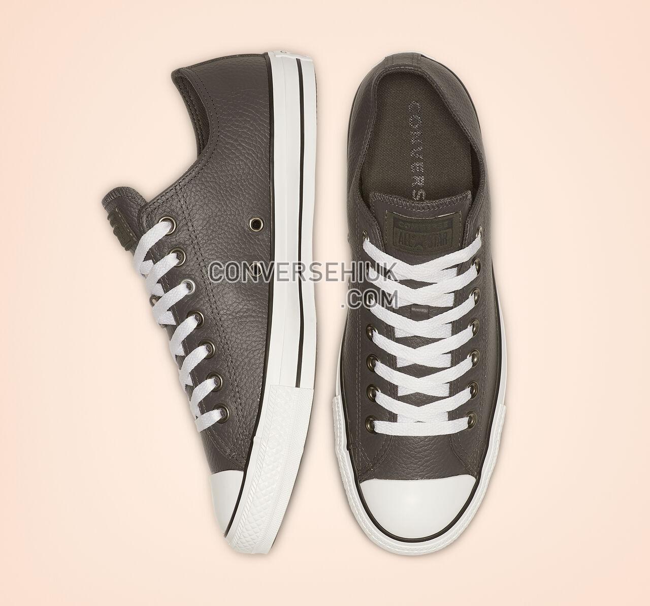 Converse Leather Chuck Taylor All Star Carbon Grey/White/Black 165193C Shoes