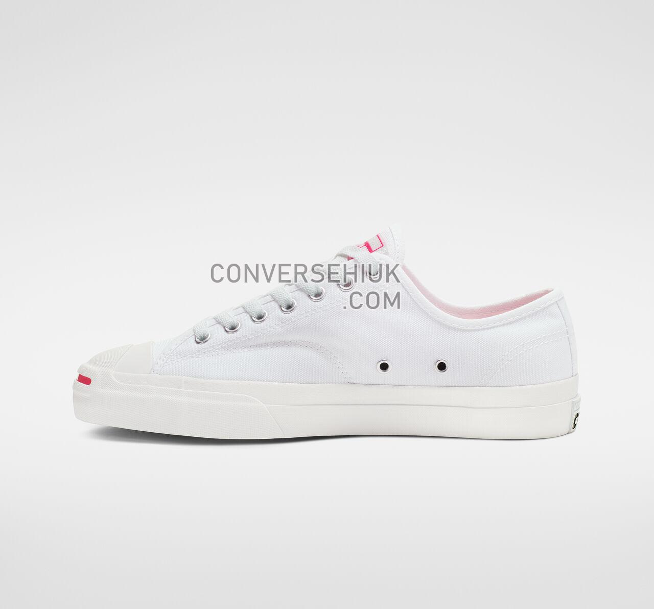 Converse CONS Jack Purcell Pro Rubber Ollie Patch Low Top White/Racer Pink/White 164162C Shoes