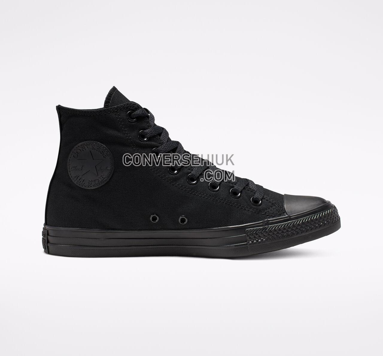 Converse Chuck Taylor All Star High Top Black Monochrome M3310 Shoes