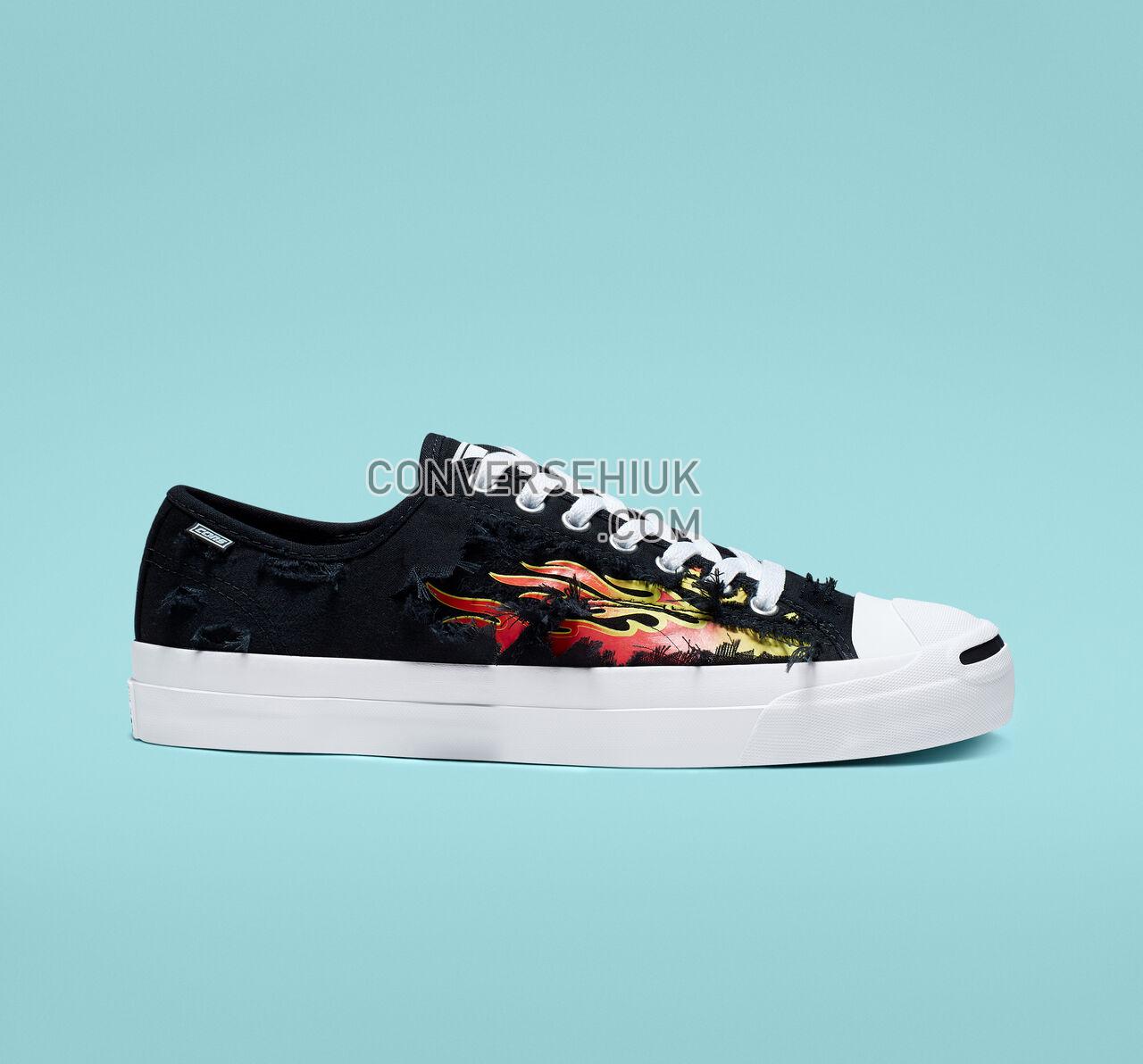 Converse Jack Purcell Pro Archive Prints Low Top Black/White/Black 165339C Shoes