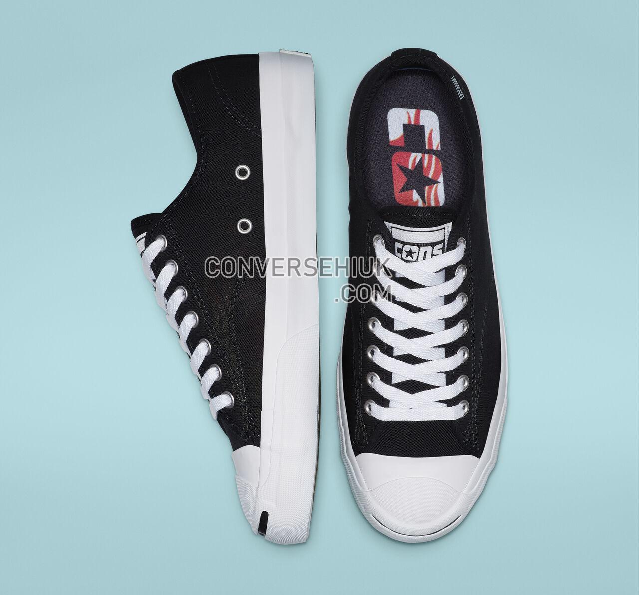 Converse Jack Purcell Pro Archive Prints Low Top Black/White/Black 165339C Shoes