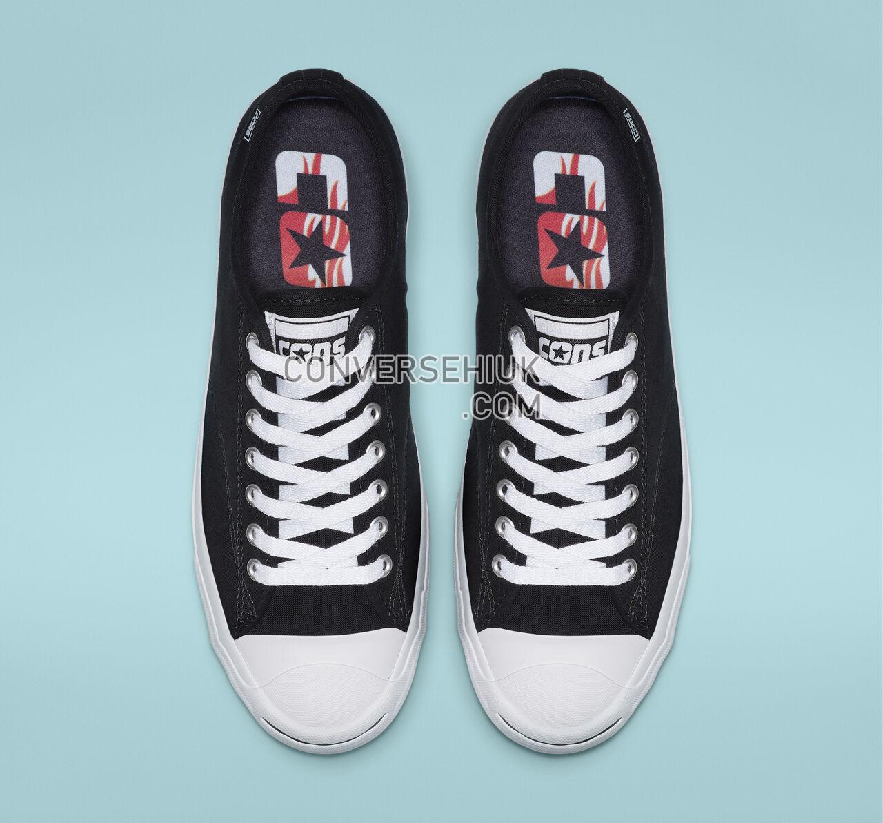 Converse Jack Purcell Pro Archive Prints Low Top Black/White/Black 165339C Shoes