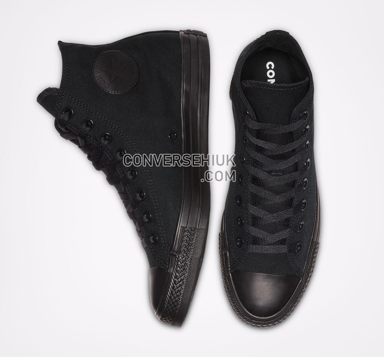 Converse Chuck Taylor All Star High Top Black Monochrome M3310 Shoes