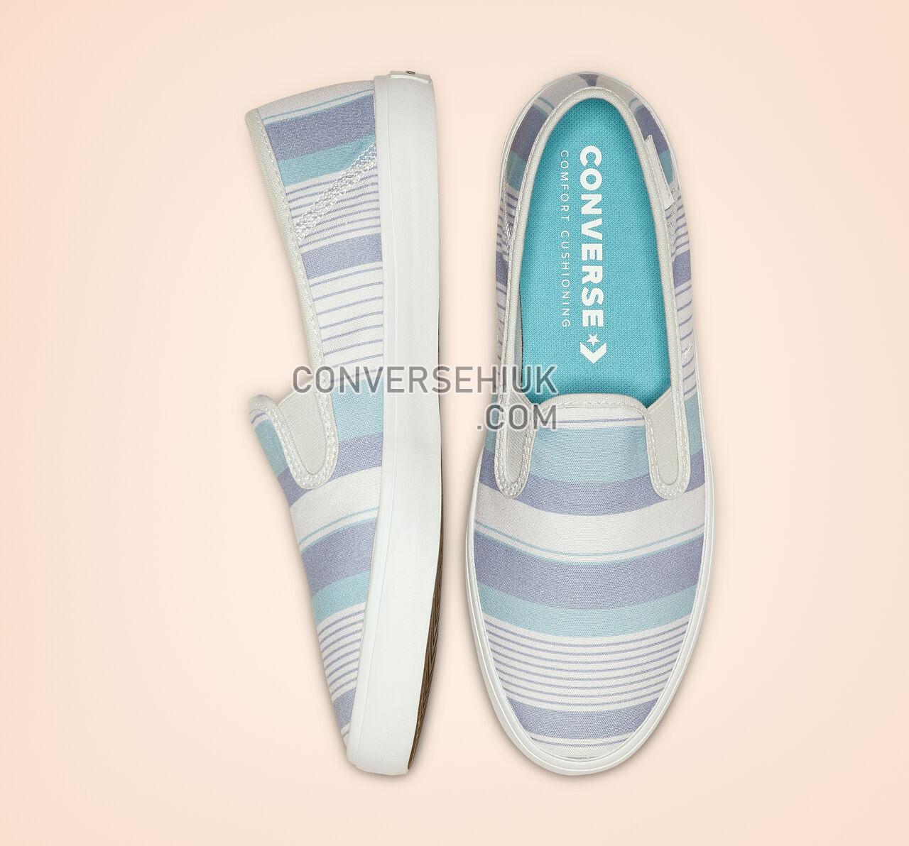 Converse Rio Summer Crush Slip Pure Platinum/Indigo Fog 564330F Shoes