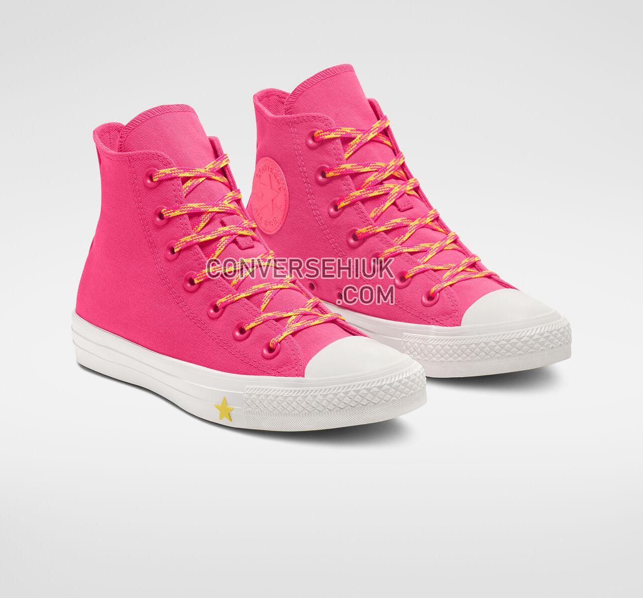 Converse Chuck Taylor All Star Glow Up High Top Racer Pink/Fresh Yellow/White 564122C Shoes