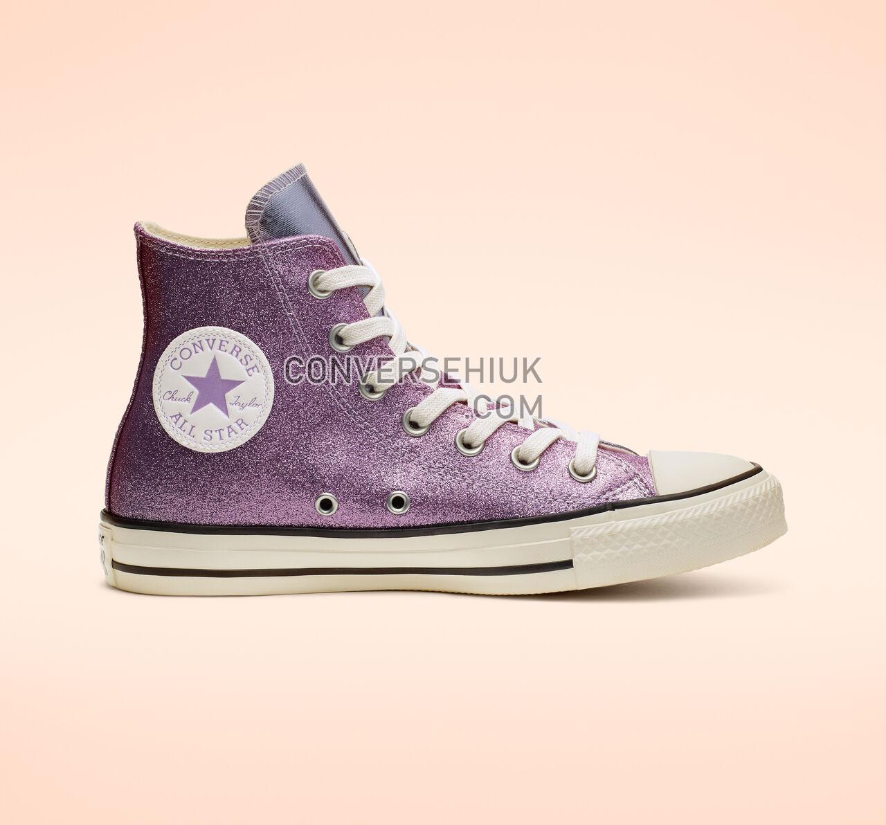 Converse Chuck Taylor All Star Shiny Metal High Top Oxygen Purple/Egret/Black 564852C Shoes