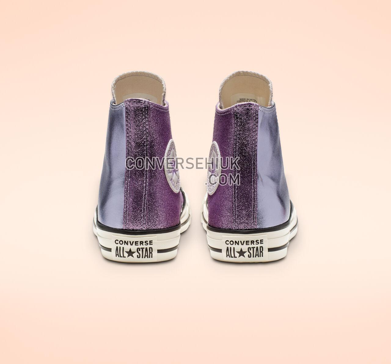 Converse Chuck Taylor All Star Shiny Metal High Top Oxygen Purple/Egret/Black 564852C Shoes