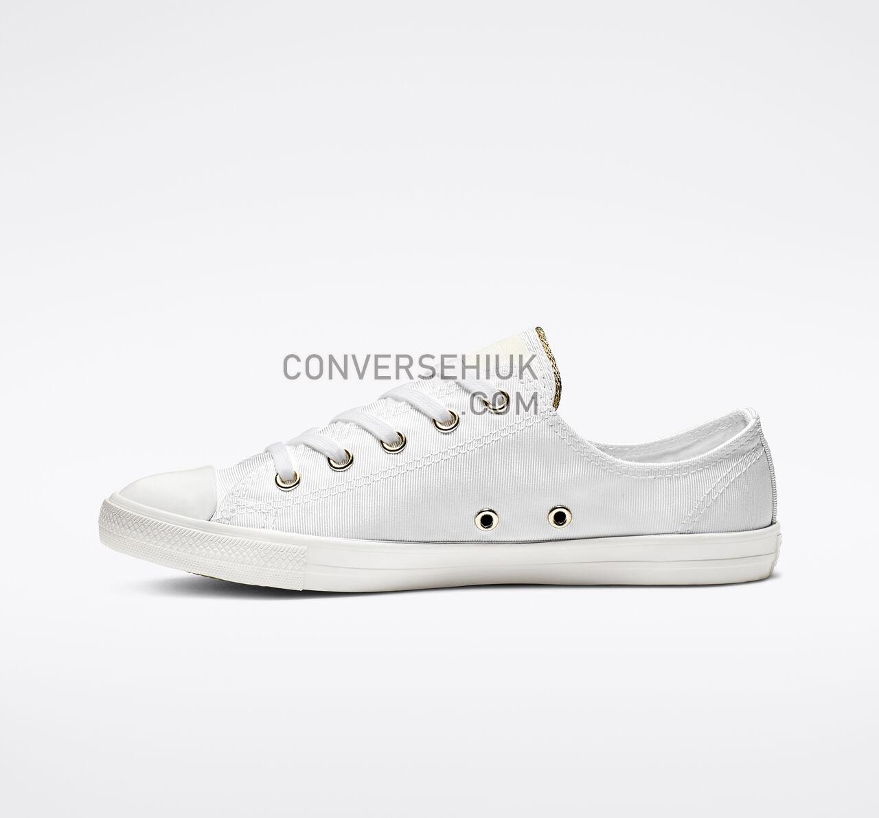 Converse Chuck Taylor All Star Dainty Low Top White/Egret/Light Gold 564309F Shoes