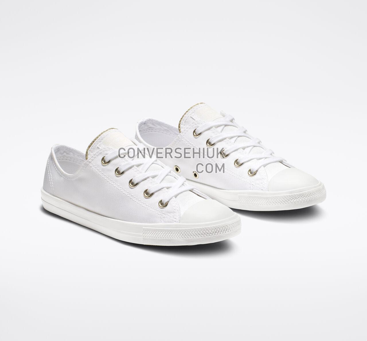 Converse Chuck Taylor All Star Dainty Low Top White/Egret/Light Gold 564309F Shoes