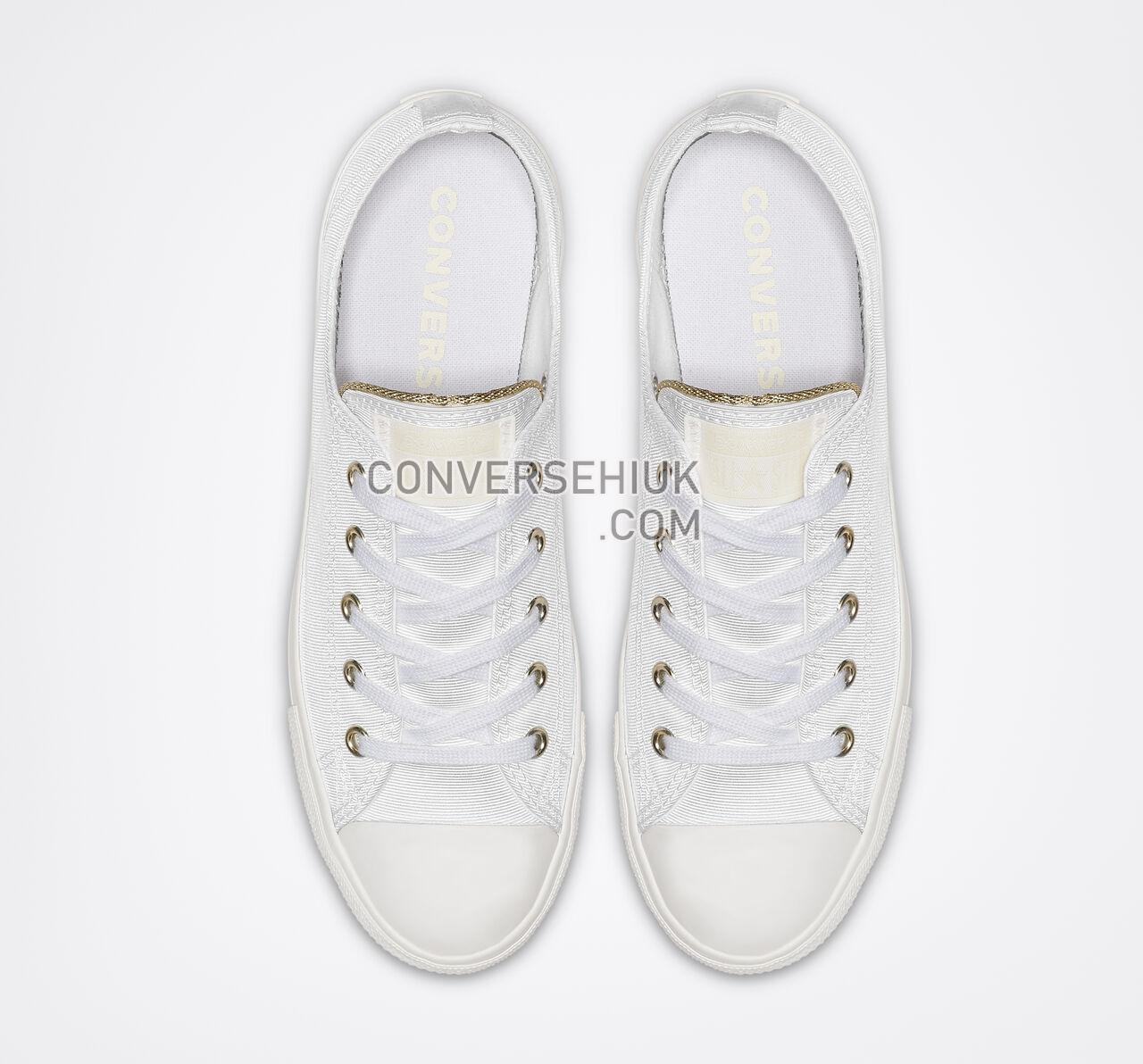 Converse Chuck Taylor All Star Dainty Low Top White/Egret/Light Gold 564309F Shoes