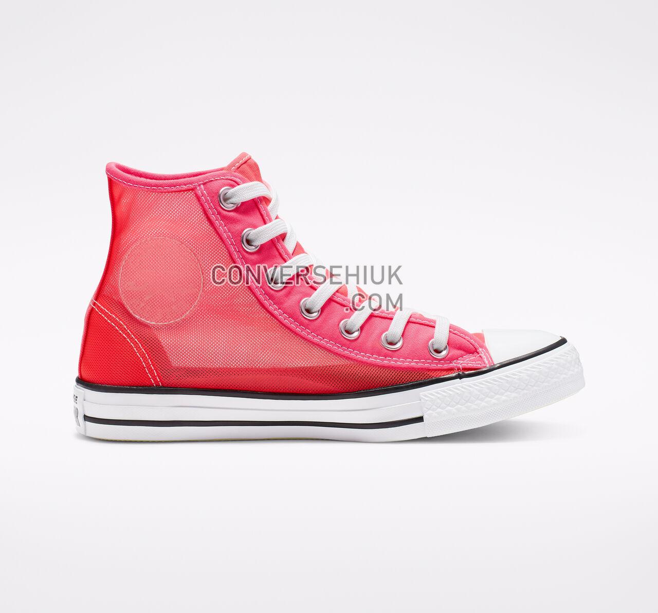 Converse Chuck Taylor All Star See Thru High Top Racer Pink/White/Black 564624C Shoes