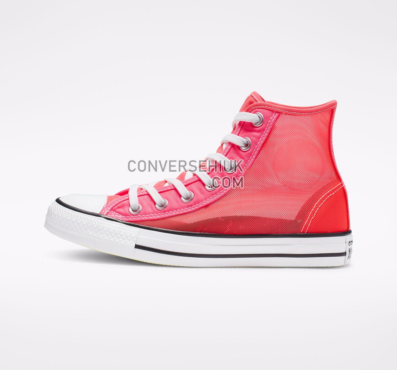 Converse Chuck Taylor All Star See Thru High Top Racer Pink/White/Black 564624C Shoes