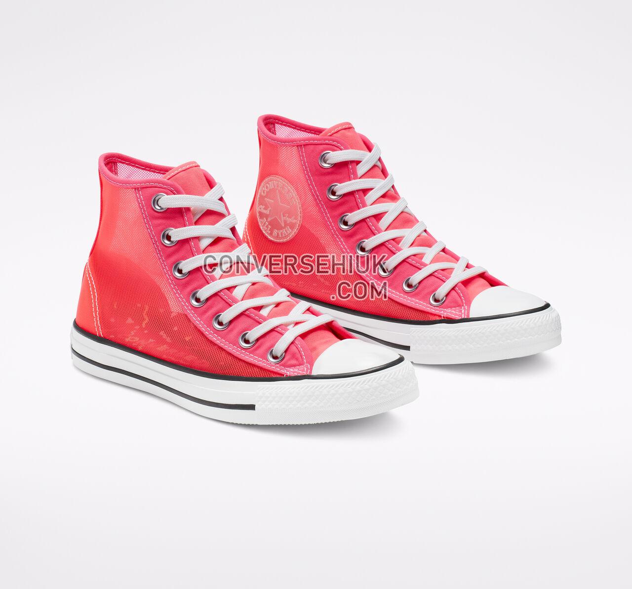 Converse Chuck Taylor All Star See Thru High Top Racer Pink/White/Black 564624C Shoes