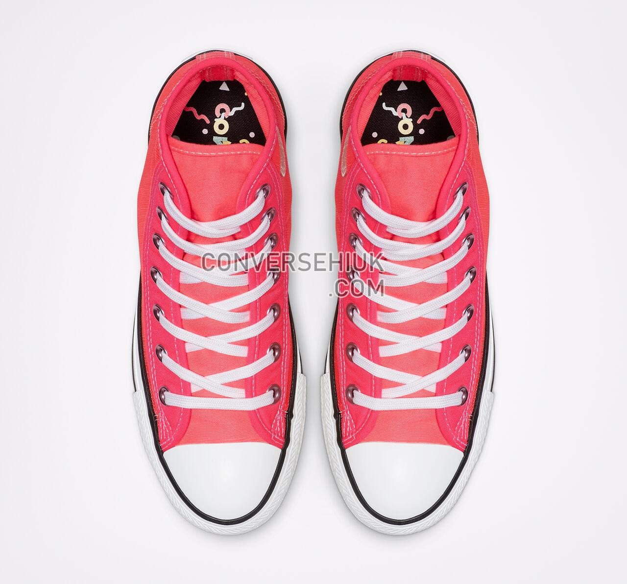 Converse Chuck Taylor All Star See Thru High Top Racer Pink/White/Black 564624C Shoes