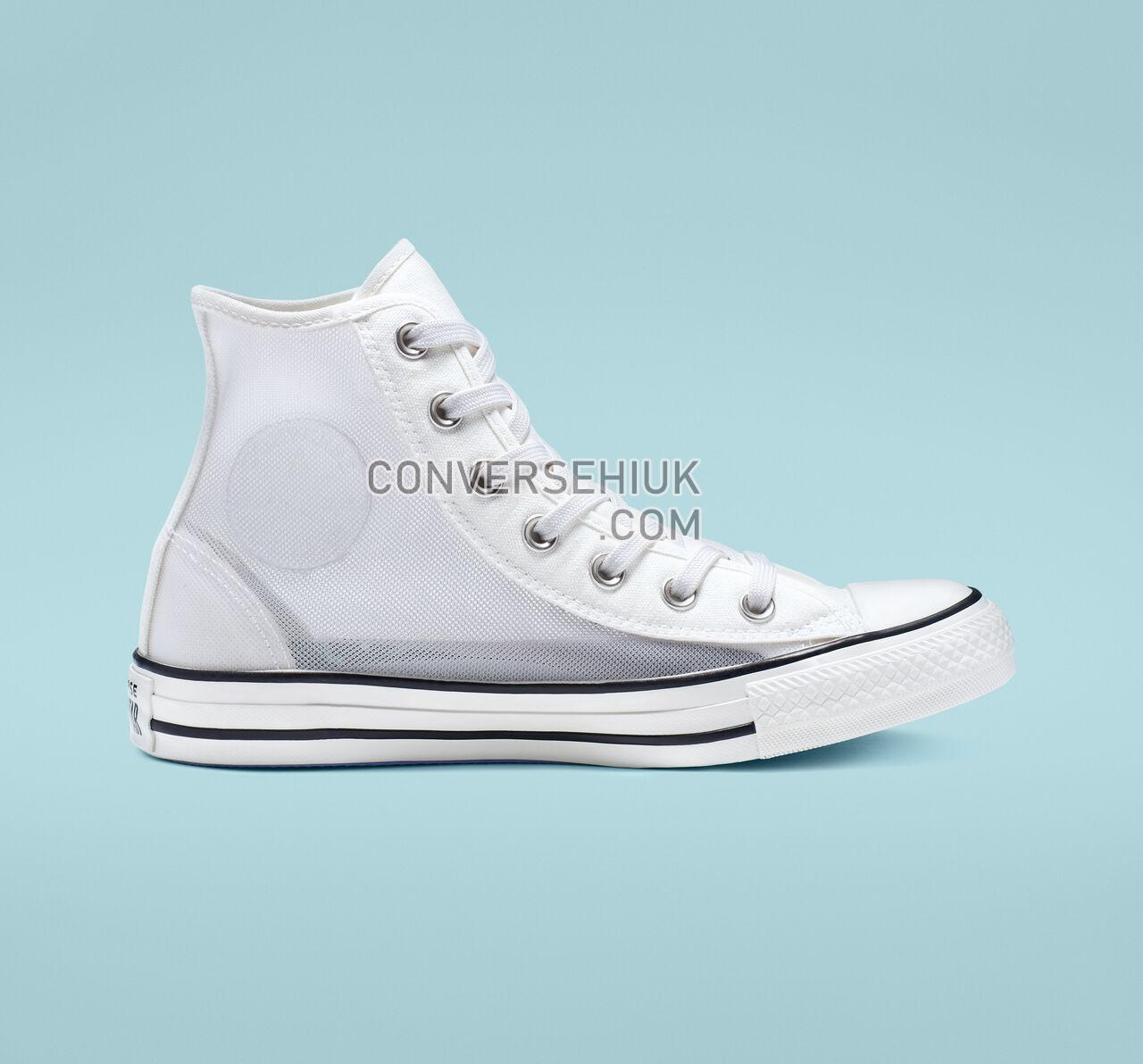 Converse Chuck Taylor All Star See Thru High Top Vintage White/White/Black 564625C Shoes