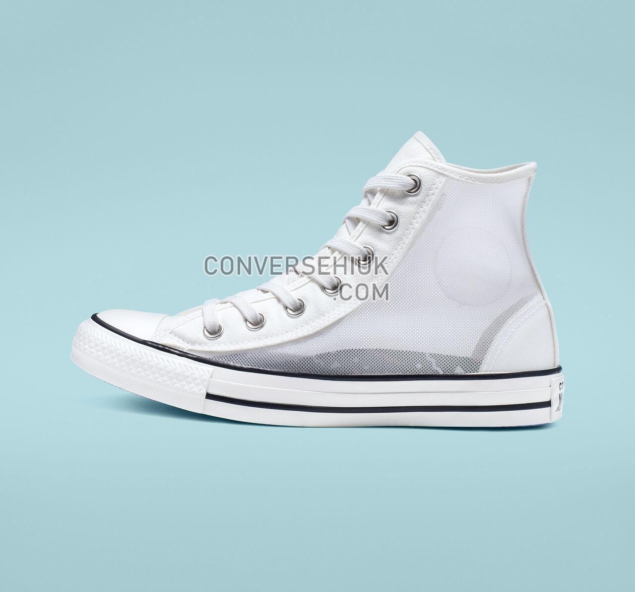 Converse Chuck Taylor All Star See Thru High Top Vintage White/White/Black 564625C Shoes