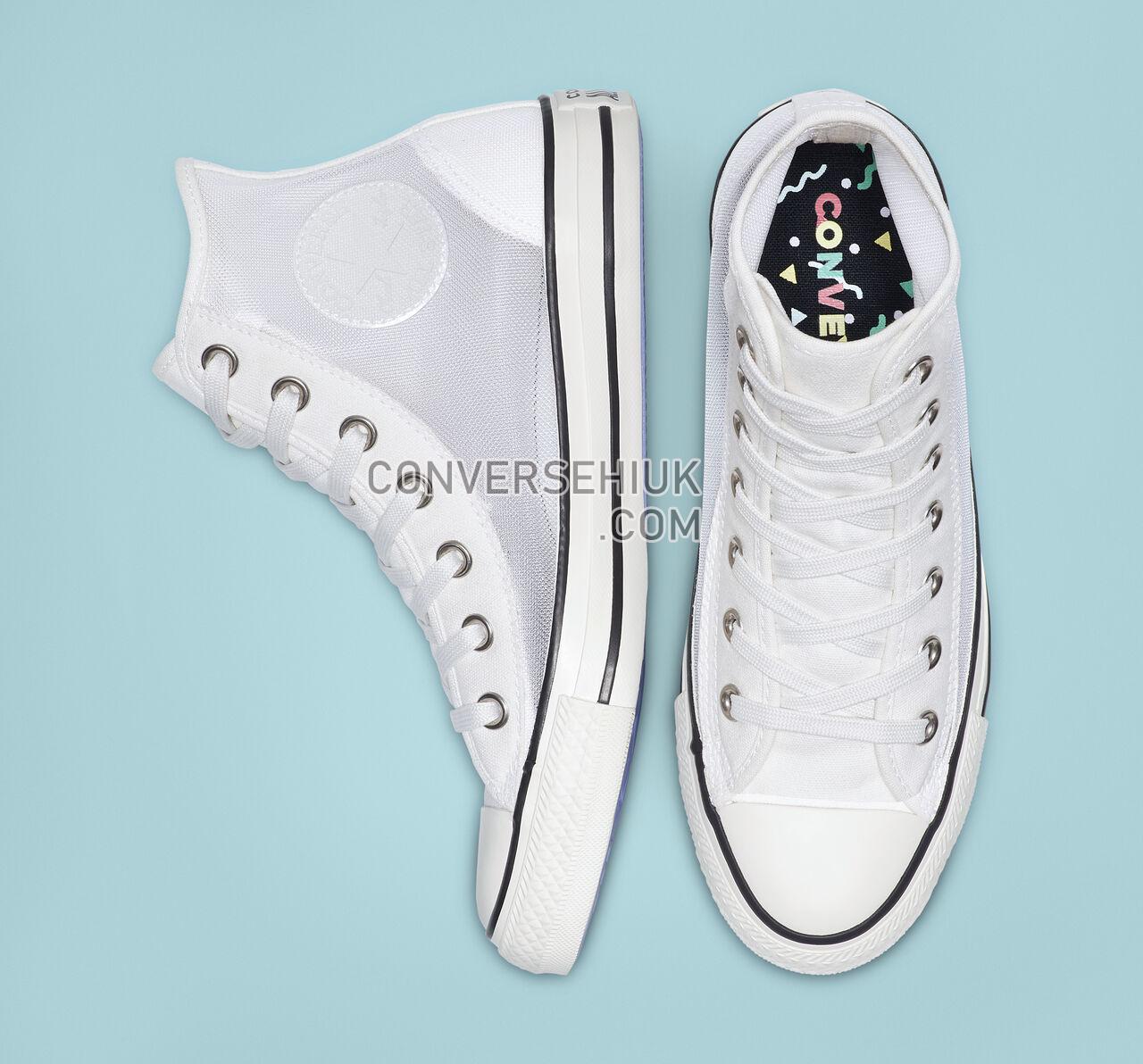 Converse Chuck Taylor All Star See Thru High Top Vintage White/White/Black 564625C Shoes