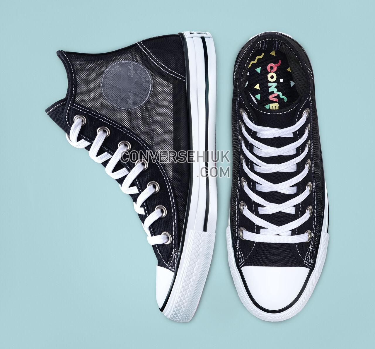 Converse Chuck Taylor All Star See Thru High Top Black/White/Black 564626C Shoes