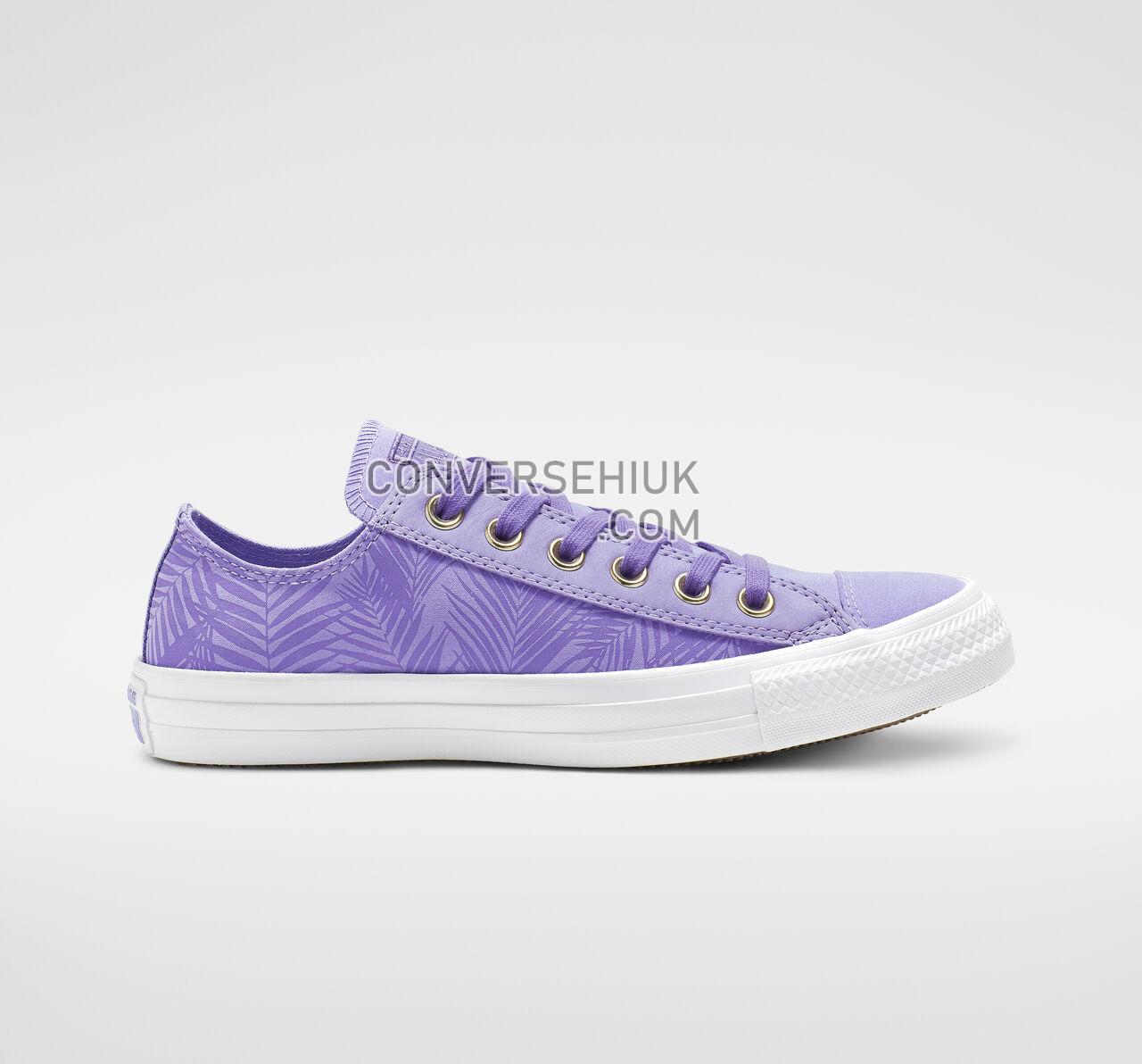 Converse Chuck Taylor All Star Summer Palms Low Top Wild Lilac/Antique Brass/White 564114F Shoes