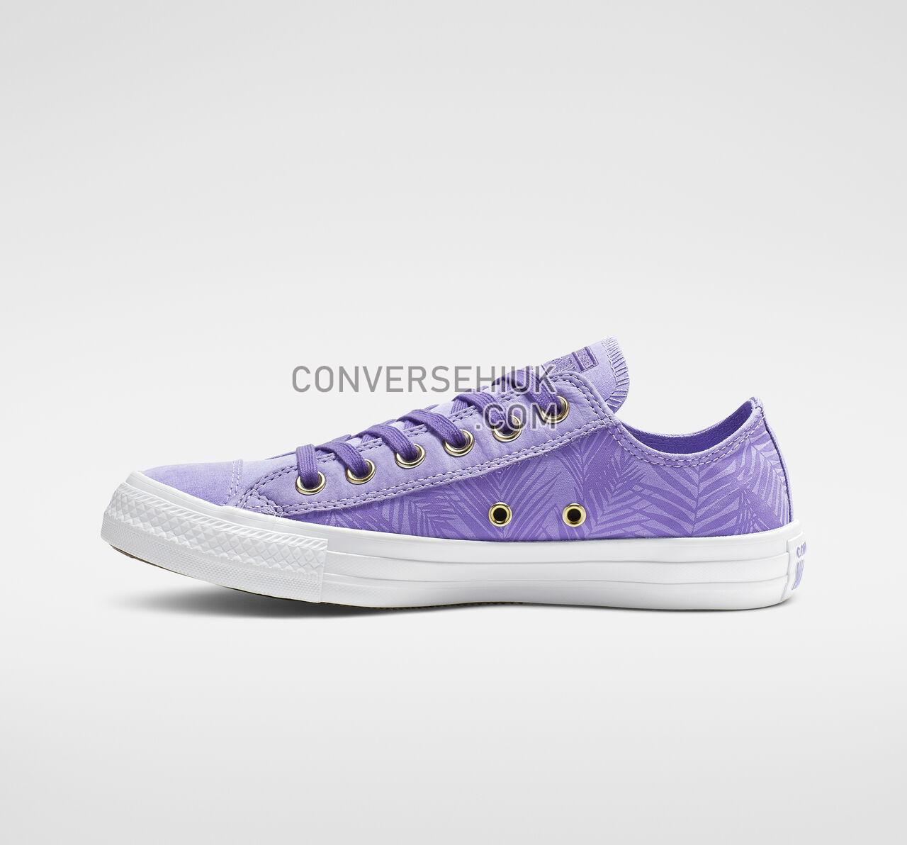 Converse Chuck Taylor All Star Summer Palms Low Top Wild Lilac/Antique Brass/White 564114F Shoes