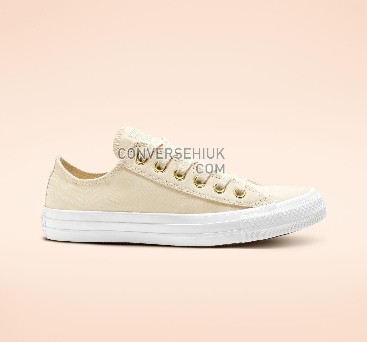 Converse Chuck Taylor All Star Summer Palms Low Top Natural Ivory/Antique Brass 564113F Shoes