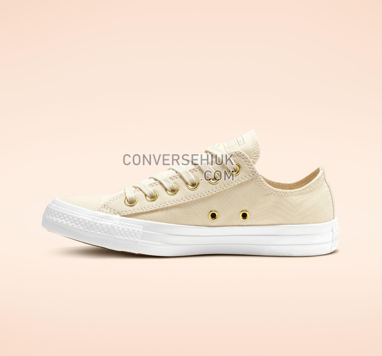 Converse Chuck Taylor All Star Summer Palms Low Top Natural Ivory/Antique Brass 564113F Shoes