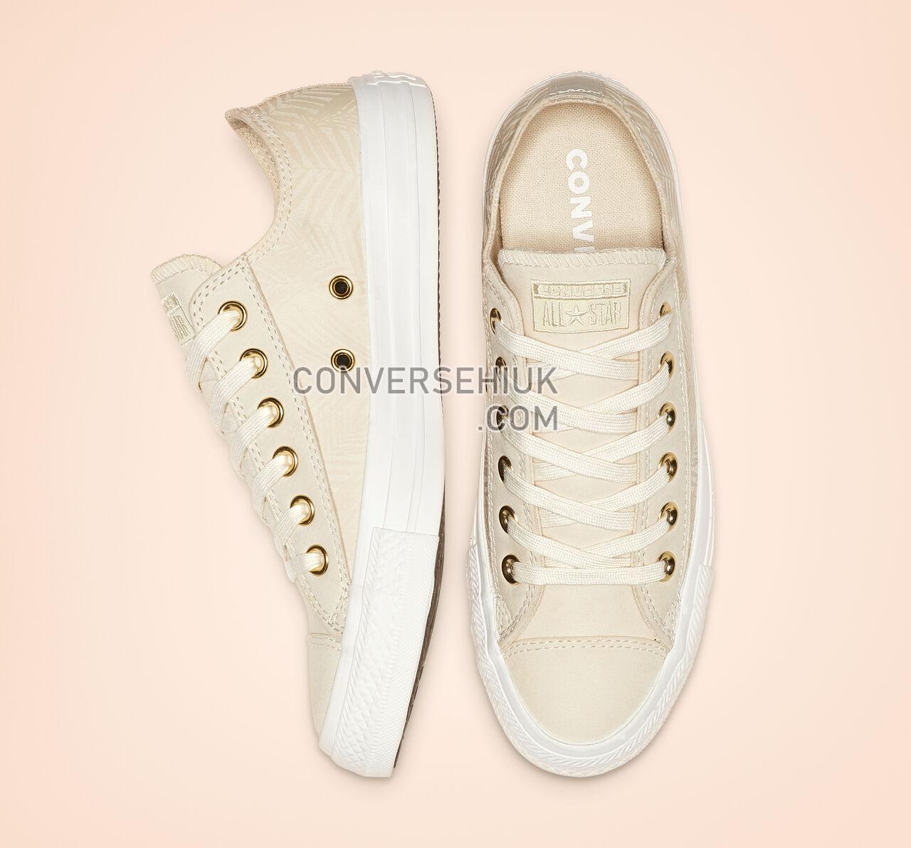 Converse Chuck Taylor All Star Summer Palms Low Top Natural Ivory/Antique Brass 564113F Shoes