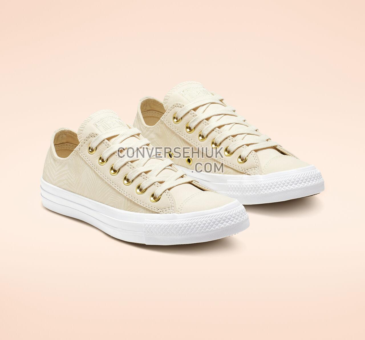 Converse Chuck Taylor All Star Summer Palms Low Top Natural Ivory/Antique Brass 564113F Shoes