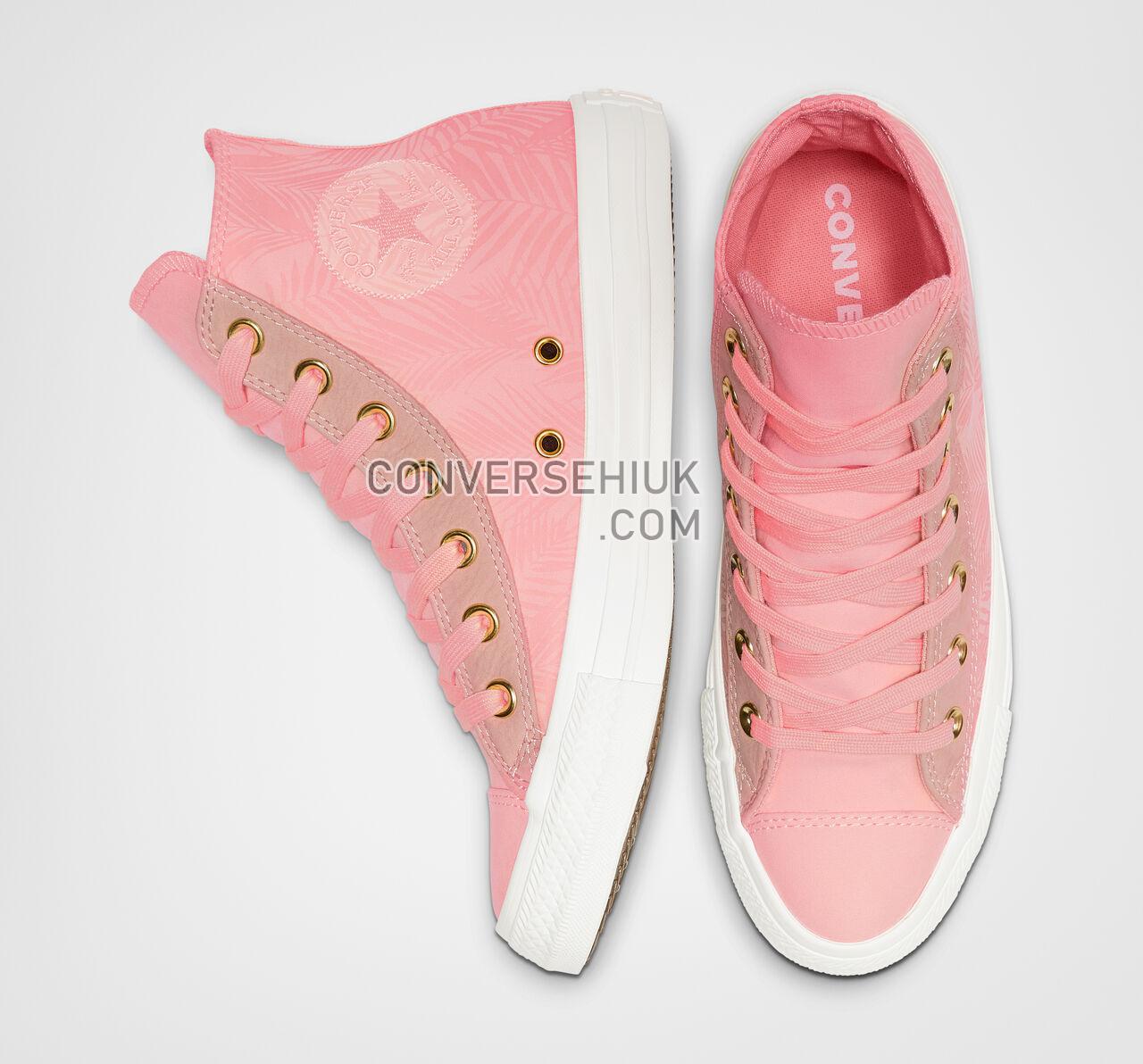 Converse Chuck Taylor All Star Summer Palms High Top Bleached Coral/Antique Brass 564120F Shoes