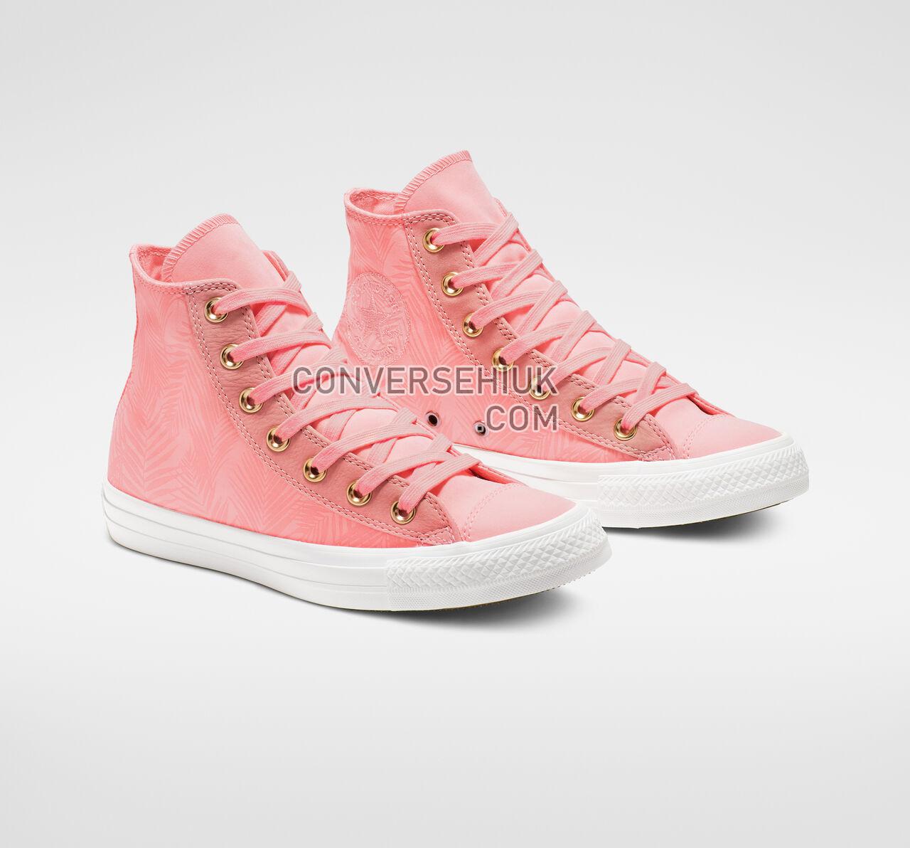 Converse Chuck Taylor All Star Summer Palms High Top Bleached Coral/Antique Brass 564120F Shoes