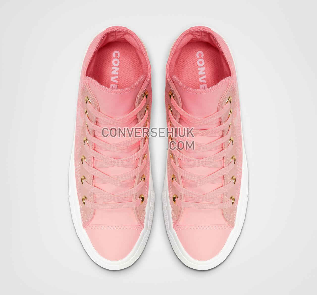 Converse Chuck Taylor All Star Summer Palms High Top Bleached Coral/Antique Brass 564120F Shoes