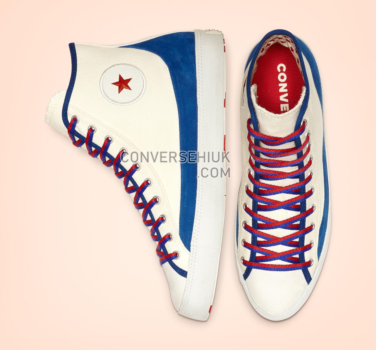 Converse Chuck Taylor All Star Sasha Star Glow High Top Egret/Blue/Enamel Red 564311C Shoes