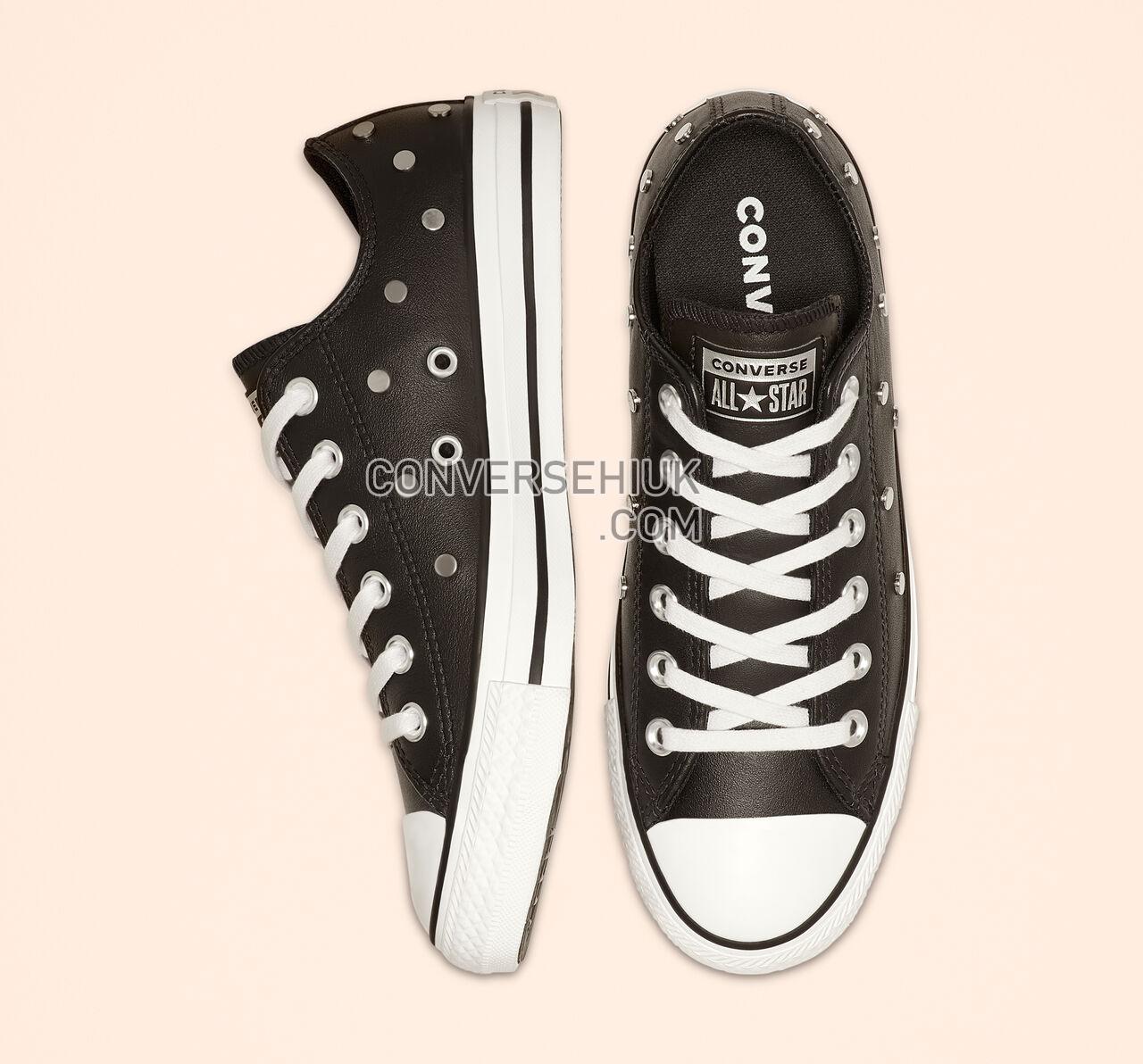 Converse Chuck Taylor All Star Studs Low Top Black/Pure Silver/White 565851C Shoes