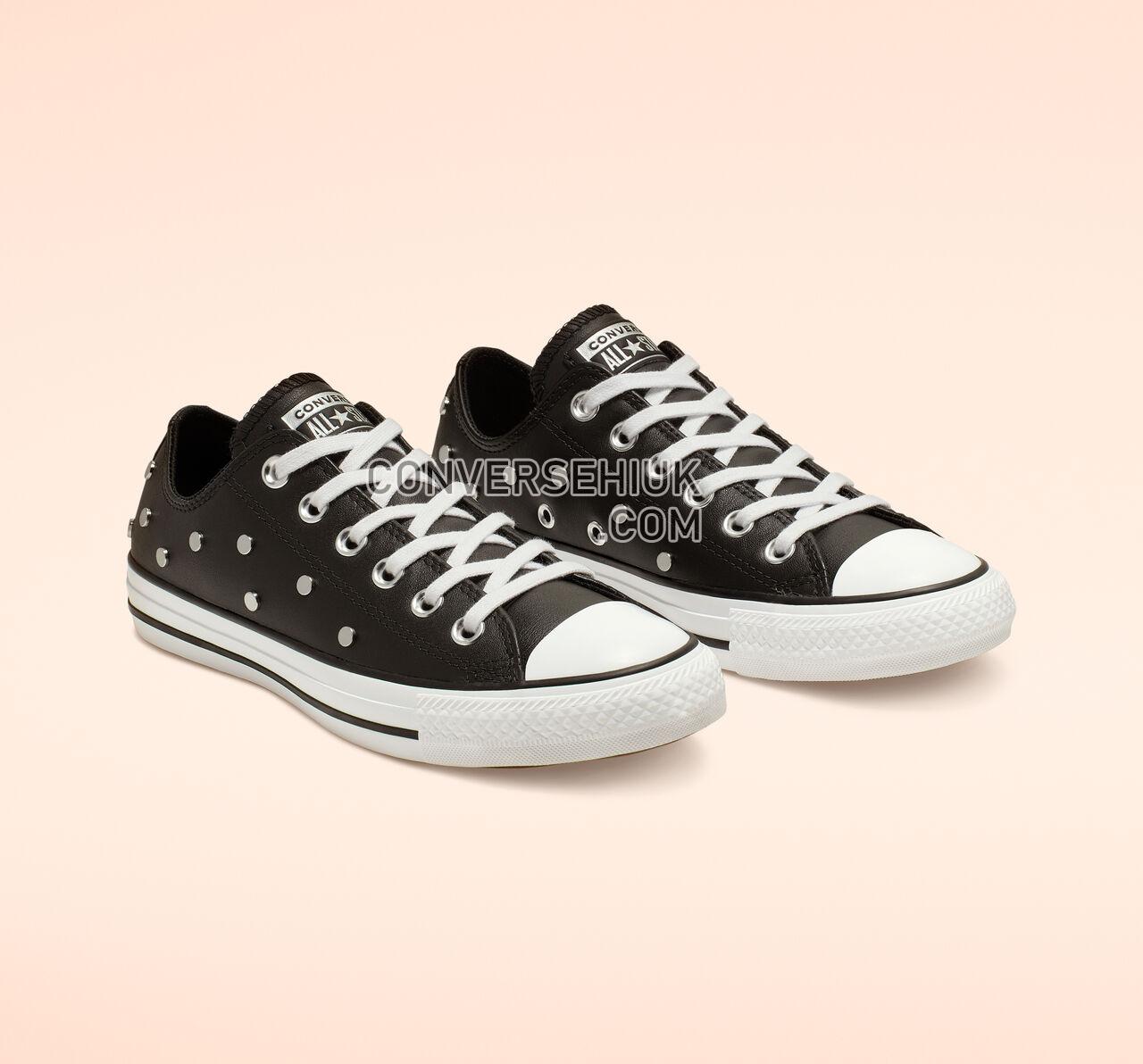 Converse Chuck Taylor All Star Studs Low Top Black/Pure Silver/White 565851C Shoes