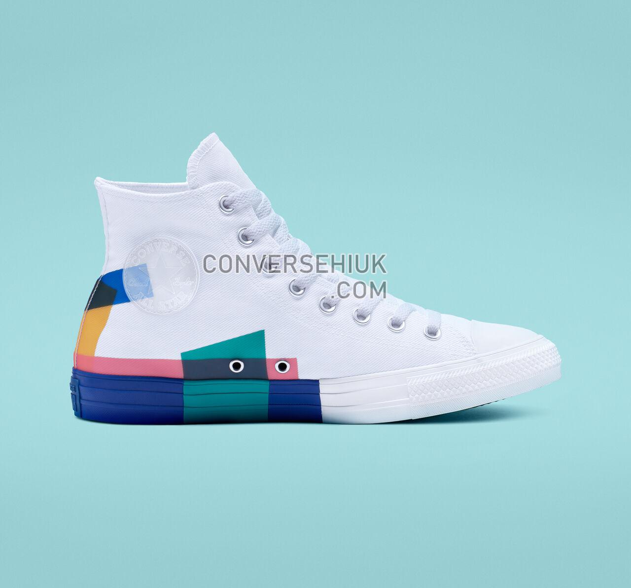 Converse Chuck Taylor All Star Space Racer High Top White/Blue/Enamel Red 165092C Shoes