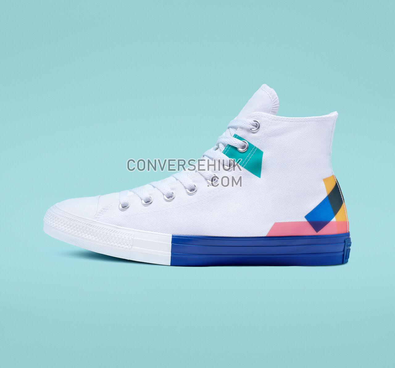 Converse Chuck Taylor All Star Space Racer High Top White/Blue/Enamel Red 165092C Shoes