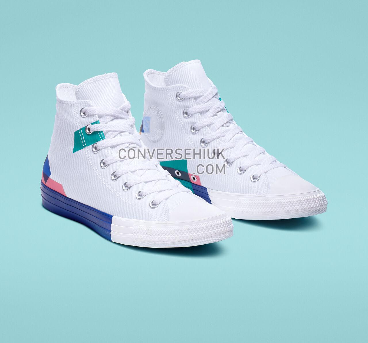 Converse Chuck Taylor All Star Space Racer High Top White/Blue/Enamel Red 165092C Shoes