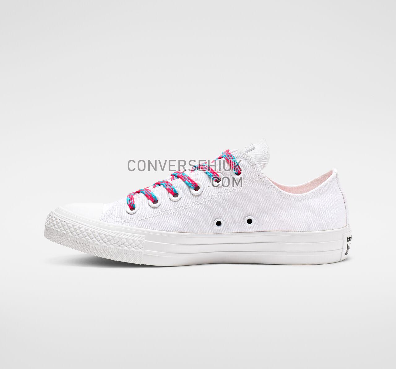 Converse Chuck Taylor All Star Glow Up Low Top White/Racer Pink/Gnarly Blue 564117C Shoes