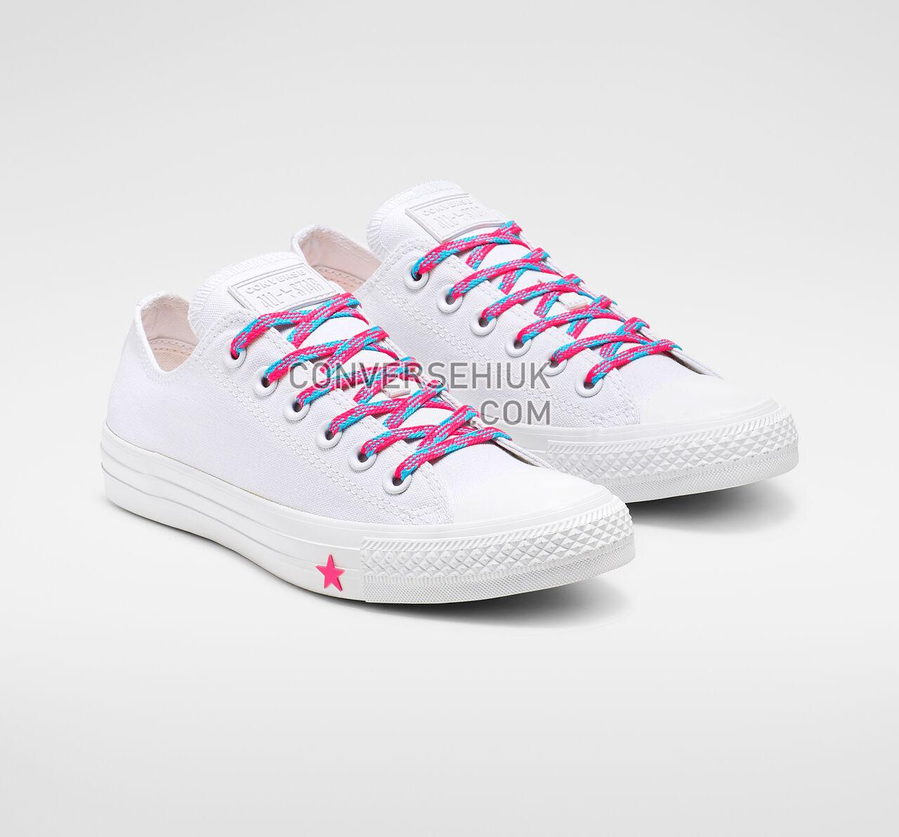 Converse Chuck Taylor All Star Glow Up Low Top White/Racer Pink/Gnarly Blue 564117C Shoes