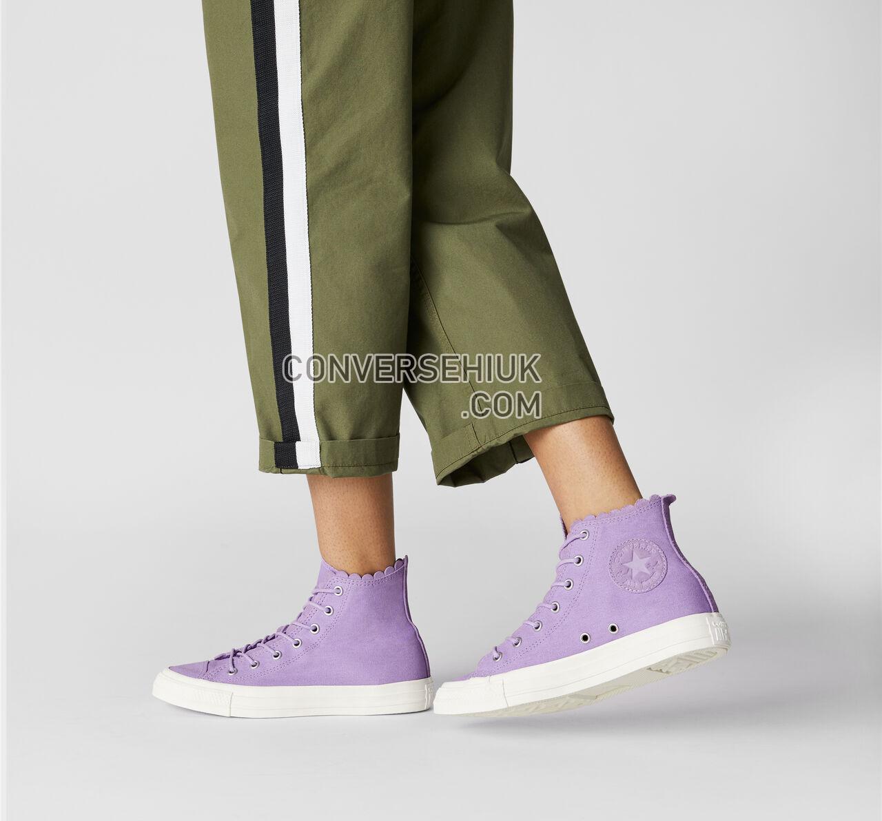 Converse Chuck Taylor All Star Frilly Thrills High Top Washed Lilac/Washed Lilac 564118C Shoes